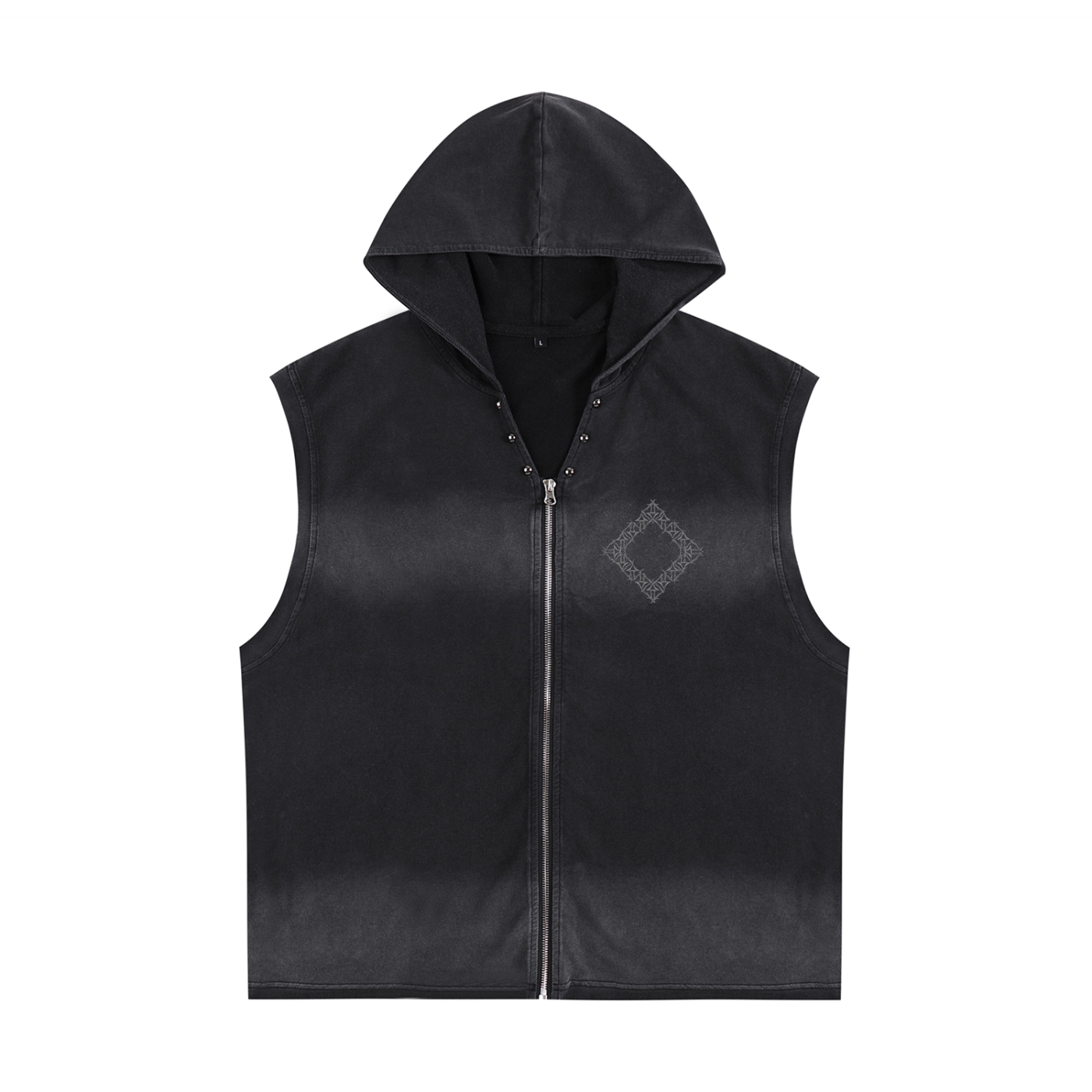 Metal Zip-Up Hoody Tank