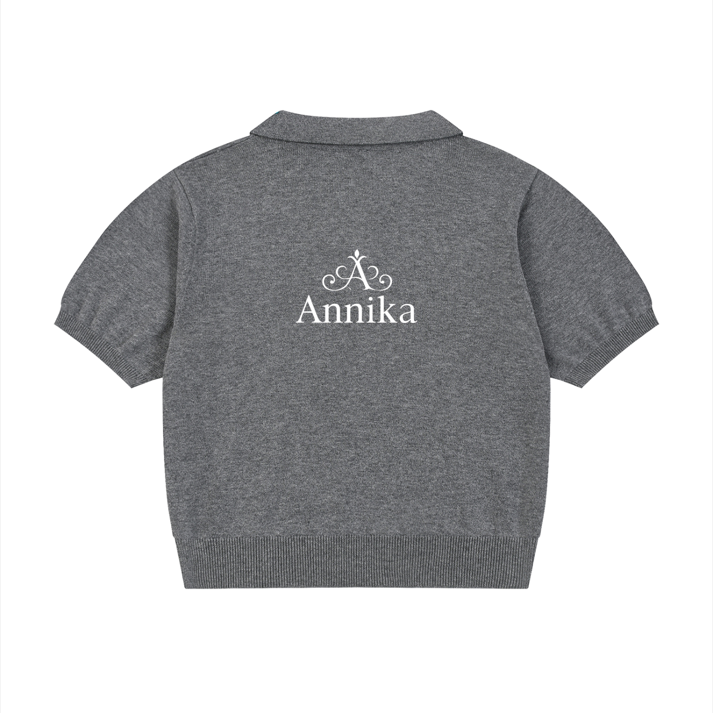 Women’s Knit Cropped Polo Shirt