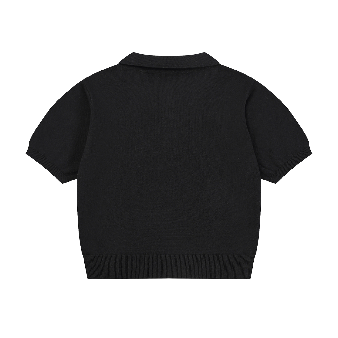 Women’s Knit Cropped Polo Shirt